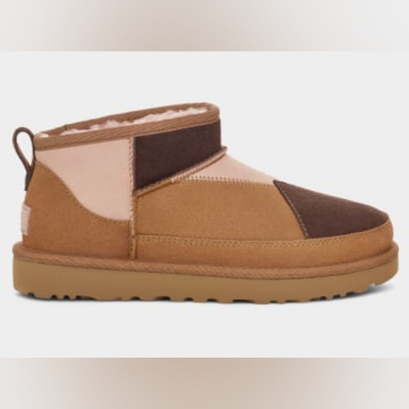 UGG Classic Ultra Mini ReImagined Boot Women's 10 Chestnut Multi - Picture 3 of 8